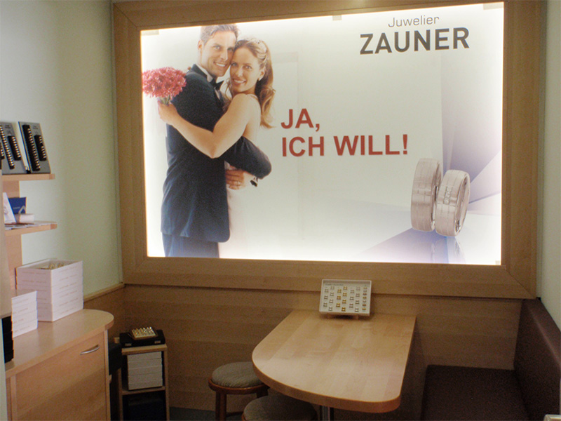 Willkommen in unserer Trauringlounge! Trauringlounge beim Juwelier Zauner